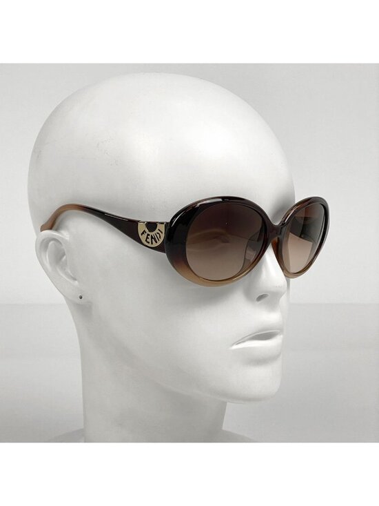 Fendi Logo Sunglasses Acetate Brown Eyewear main image 5